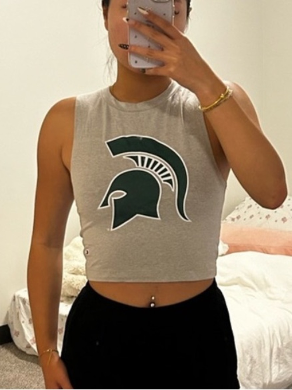 Champion Michigan State Muscle Tee